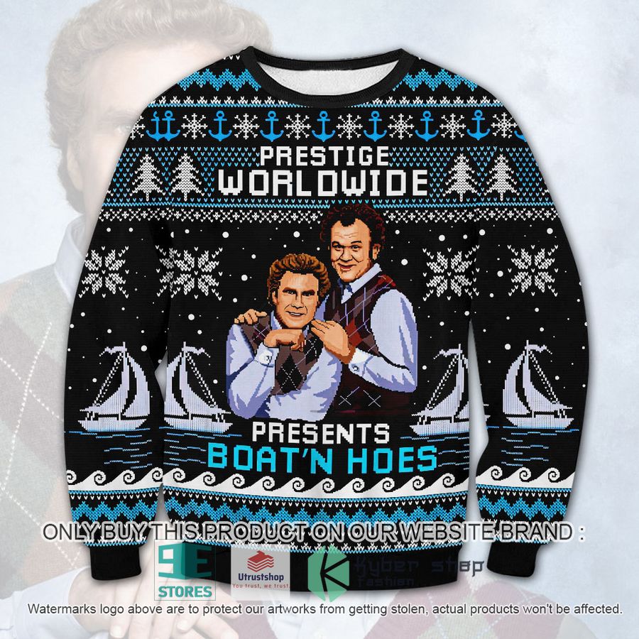 step brothers prestige worldwide presents boatn hoes ugly christmas sweater 1 44773