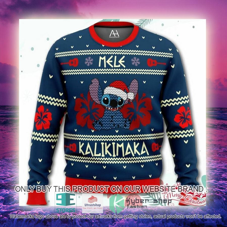 NEW Stitch Mele Kalikimaka Ugly Christmas Sweater 5 stitch mele kalikimaka ugly christmas sweater 5 25946