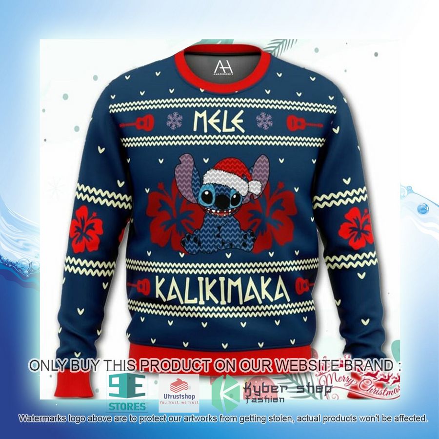 NEW Stitch Mele Kalikimaka Ugly Christmas Sweater 7 stitch mele kalikimaka ugly christmas sweater 7 34147