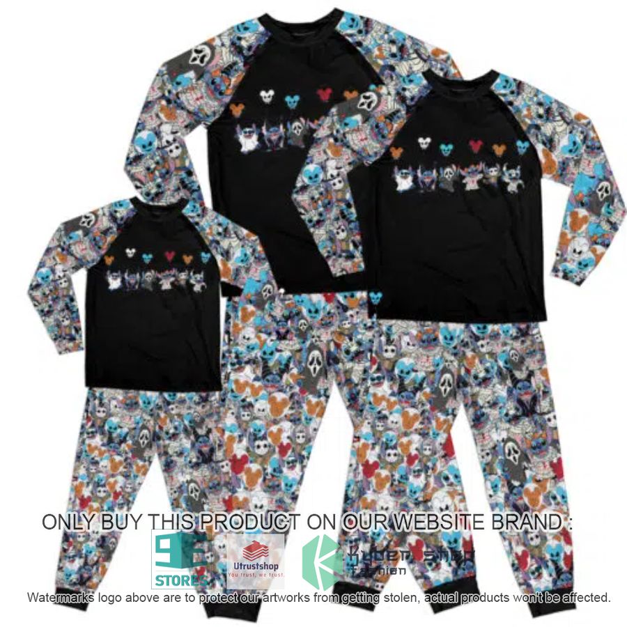 stitch mickey mouse disney halloween pajamas set 1 29324