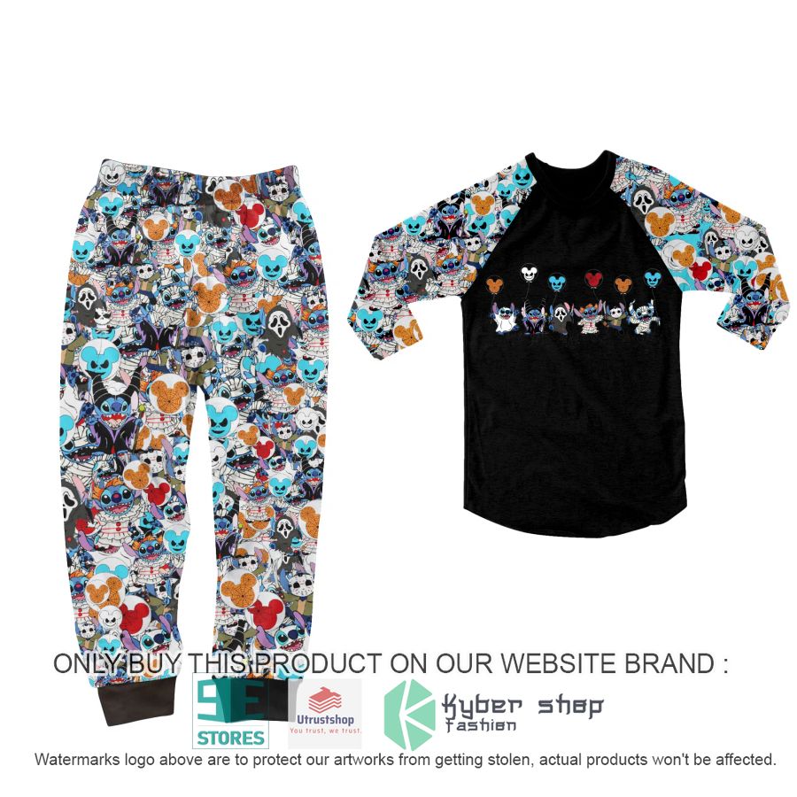 stitch mickey mouse disney halloween pajamas set 2 43283