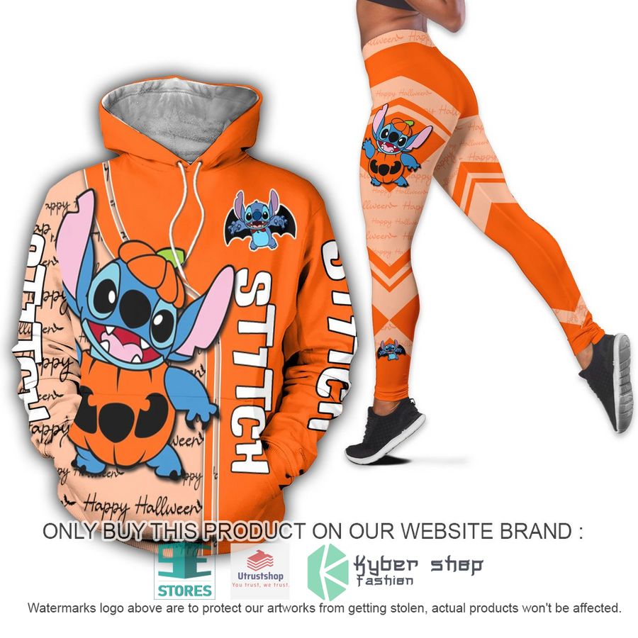 stitch pumpkin halloween hoodie leggings 1 66843