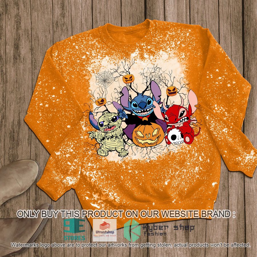 stitch pumpkin halloween pajamas set 2 9424