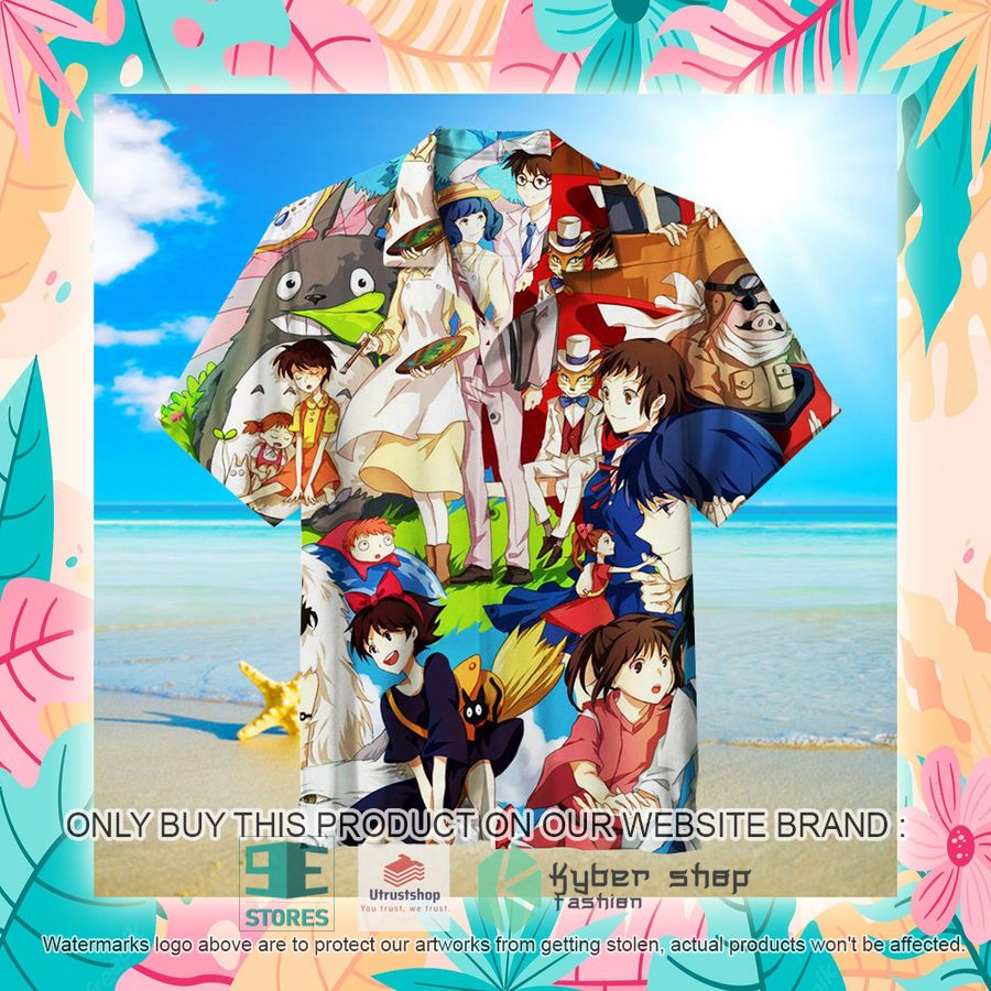 NEW Studio Ghibli Characters Hawaii Shirt 4 studio ghibli characters hawaiian shirt 4 59403
