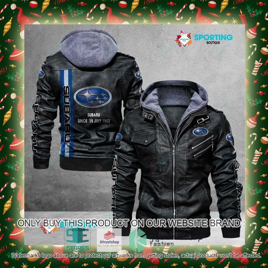 NEW Subaru Since 15 July 1953 Men Leather Jacket 5 subaru since 15 july 1953 leather jacket 5 23002