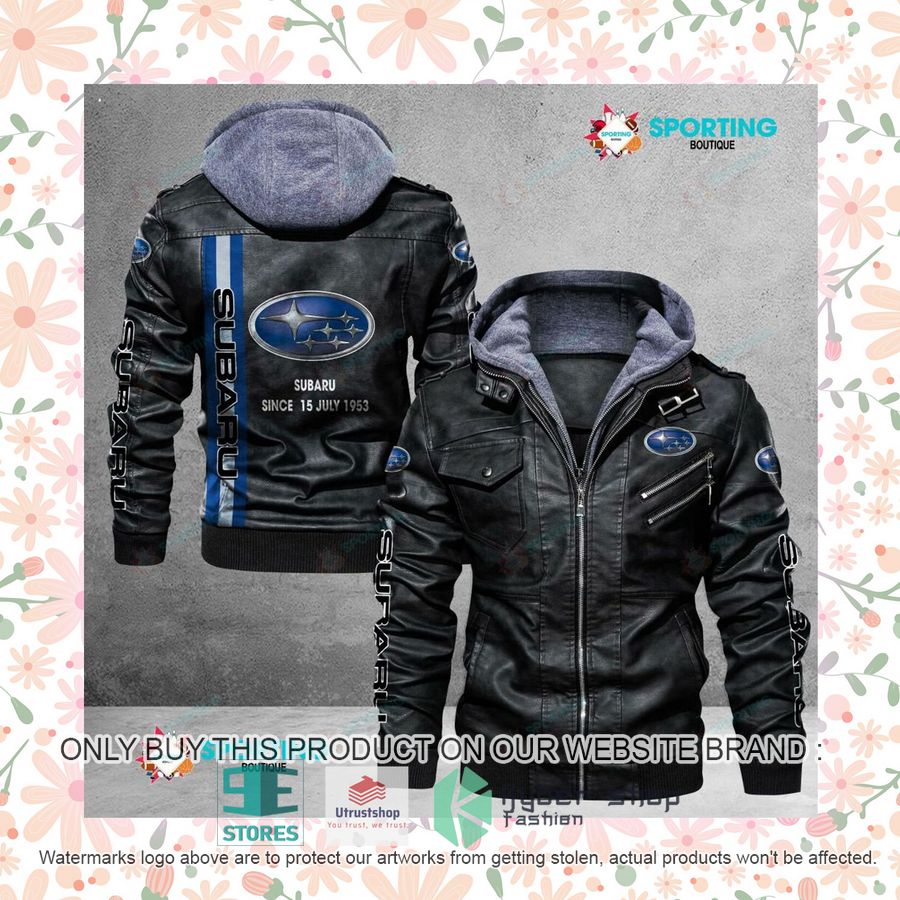 NEW Subaru Since 15 July 1953 Men Leather Jacket 7 subaru since 15 july 1953 leather jacket 7 41172