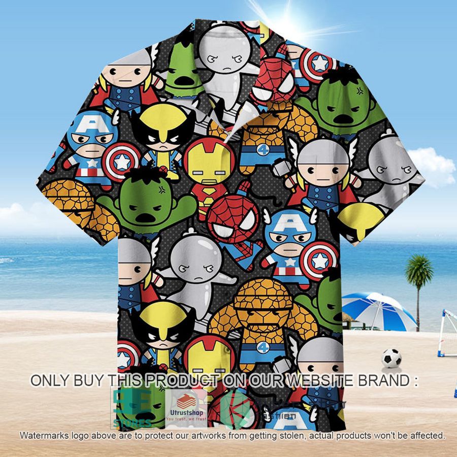superhero avengers chibi hawaiian shirt 1 75126