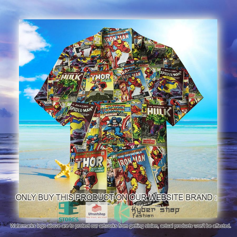 NEW Superhero Marvel Comics Covers Hawaii Shirt 3 superhero marvel comics covers hawaiian shirt 3 34988