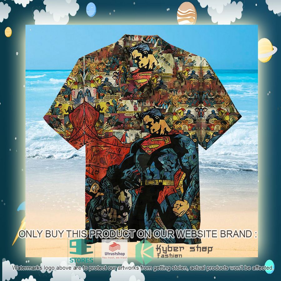 NEW Superman Comic Page Hawaii Shirt 2 superman comic page hawaiian shirt 2 40338