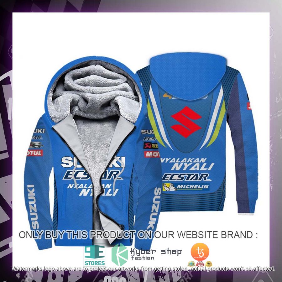 HOT Suzuki Alex Rins Racing Motogp Fleece Zipper Hoodie 2 suzuki alex rins racing motogp fleece hoodie 2 94779