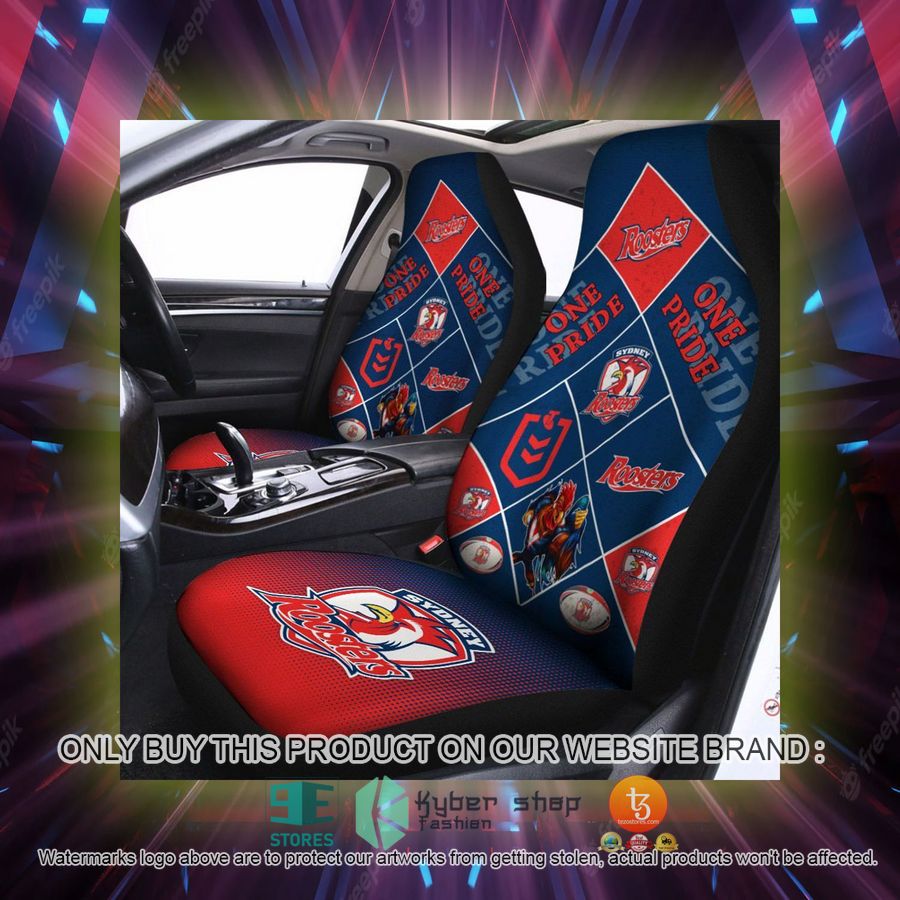sydney roosters one pride car seat covers 2 40969