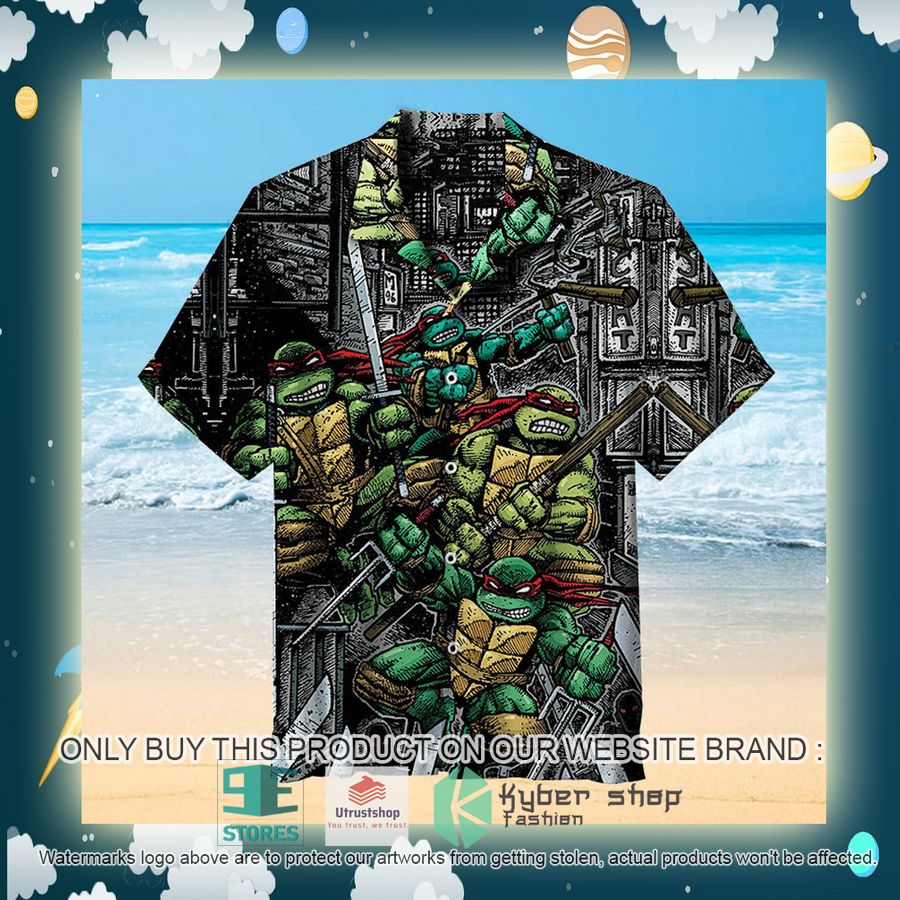 NEW Teenage Mutant Ninja Turtles Comic black Hawaii Shirt 3 teenage mutant ninja turtles comic black hawaiian shirt 3 62742