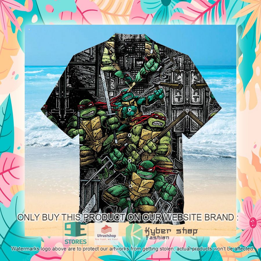 NEW Teenage Mutant Ninja Turtles Comic black Hawaii Shirt 7 teenage mutant ninja turtles comic black hawaiian shirt 7 35116
