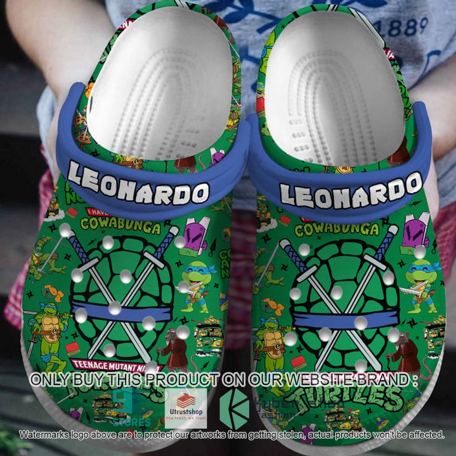 teenage mutant ninja turtles leonardo green crocs crocband shoes 1 43690