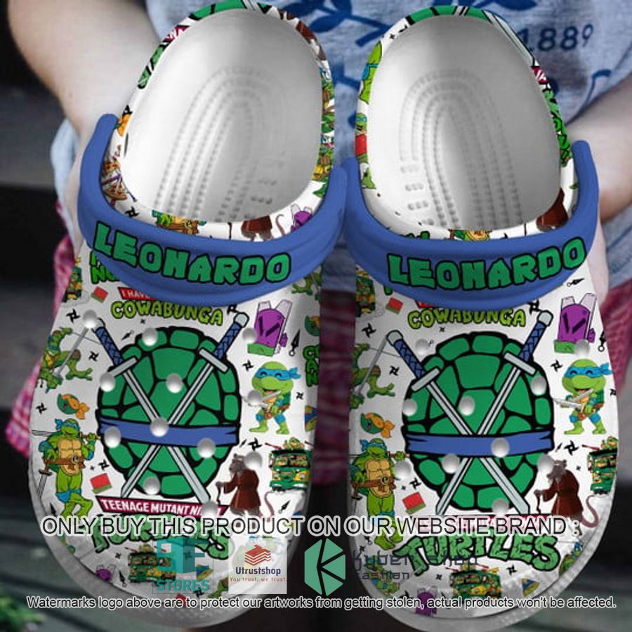 teenage mutant ninja turtles leonardo white crocs crocband shoes 1 85666