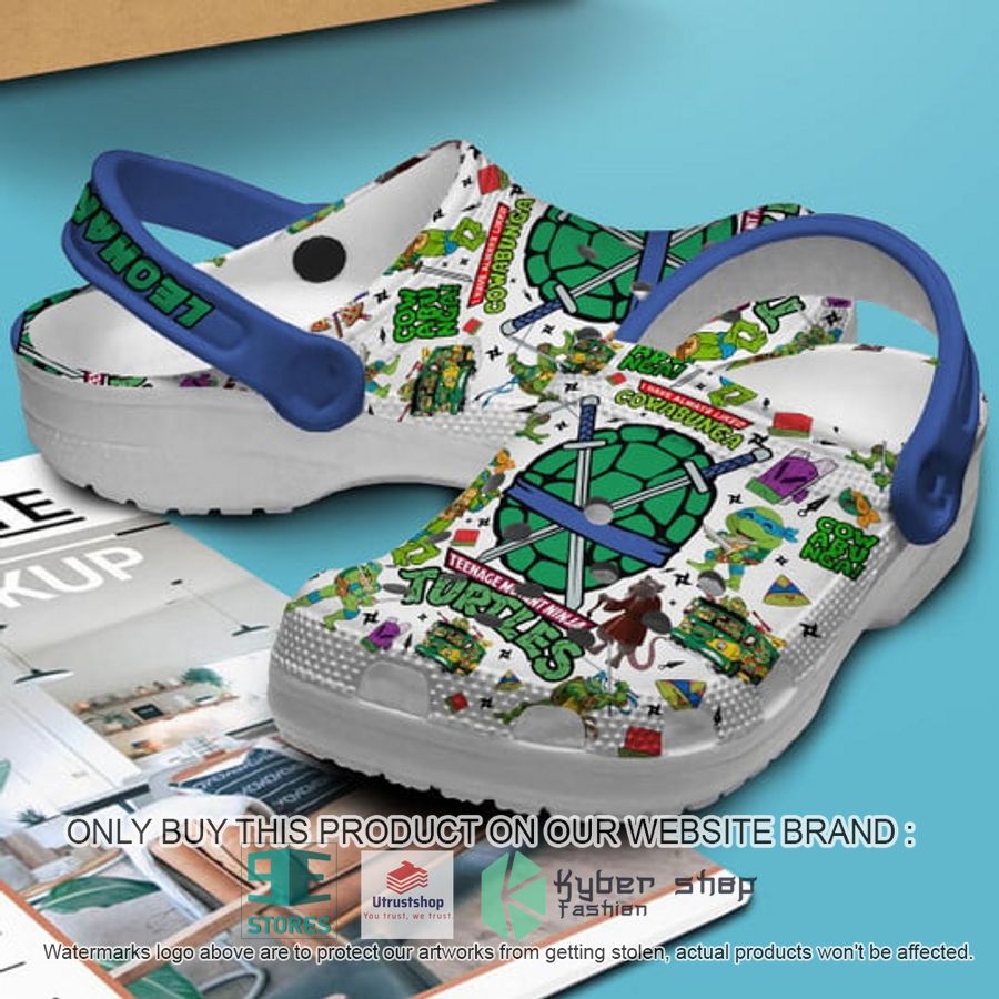 teenage mutant ninja turtles leonardo white crocs crocband shoes 2 59707