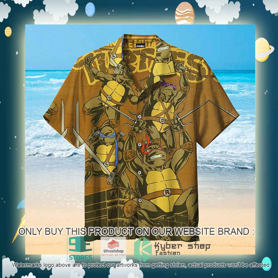 NEW Teenage Mutant Ninja Turtles yellow Hawaii Shirt 2 teenage mutant ninja turtles yellow hawaiian shirt 2 28738
