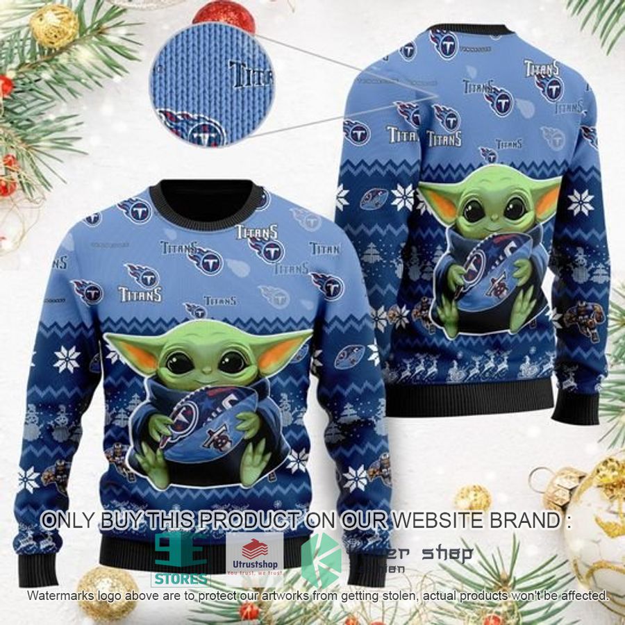tennessee titans baby yoda ugly chrisrtmas sweater 1 17723