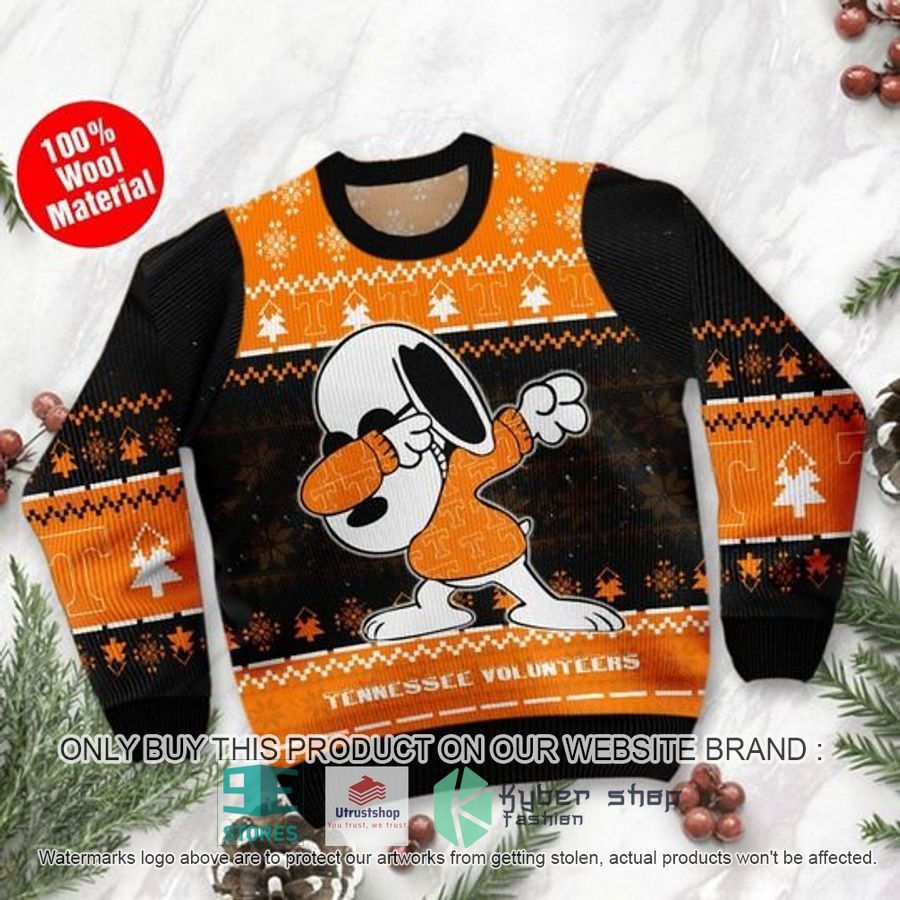 tennessee volunteers snoopy dabbing ugly chrisrtmas sweater 2 70514