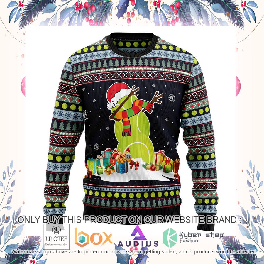Tennis Snowman Ugly Christmas Sweater 14 tennis snowman ugly christmas sweater 14 54862