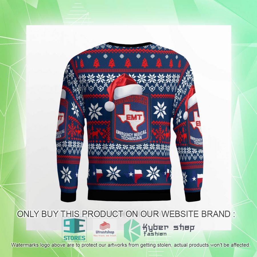 NEW Texas Department Of State Health Services EMT Christmas Sweater 9 texas department of state health services emt christmas sweater 9 20012