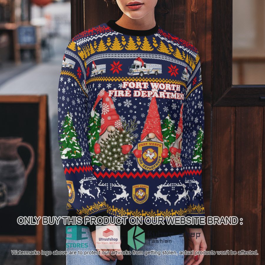 NEW Texas Fort Worth Fire Department blue Christmas Sweater 5 texas fort worth fire department blue christmas sweater 5 97950