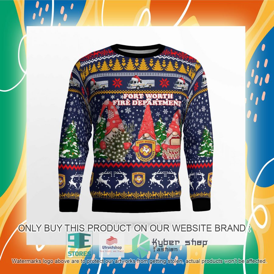 NEW Texas Fort Worth Fire Department blue Christmas Sweater 8 texas fort worth fire department blue christmas sweater 8 70115