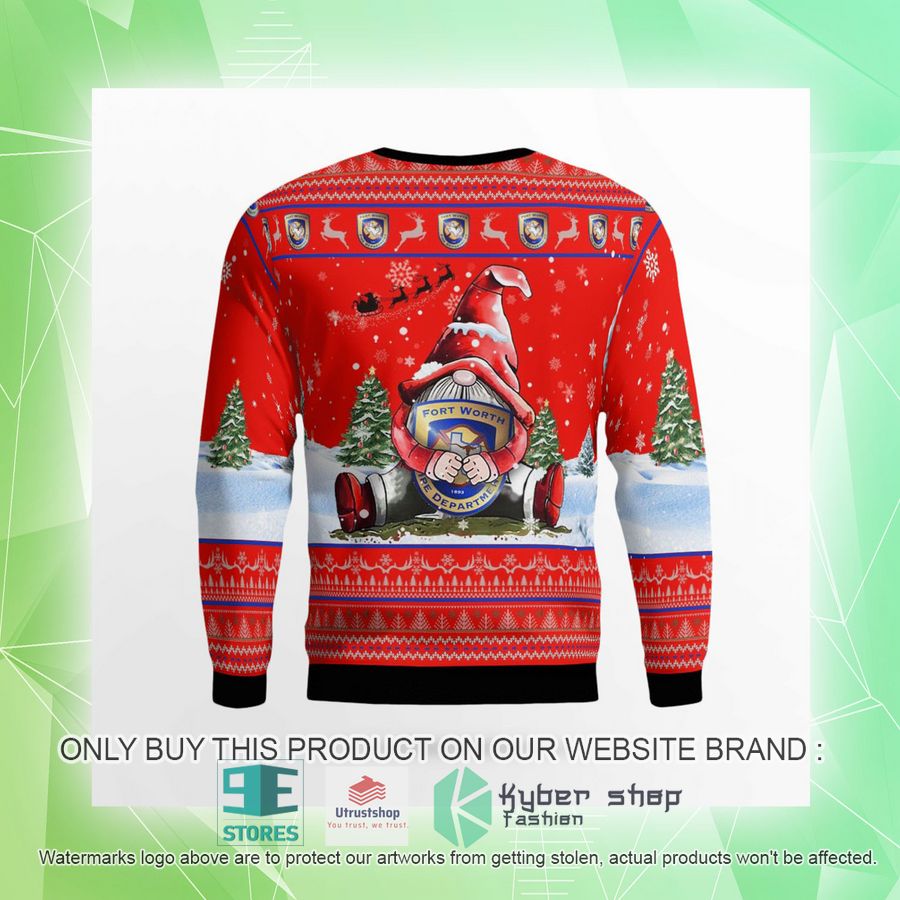 NEW Texas Fort Worth Fire Department Gnome Witch red Christmas Sweater 9 texas fort worth fire department gnome witch red christmas sweater 9 51965