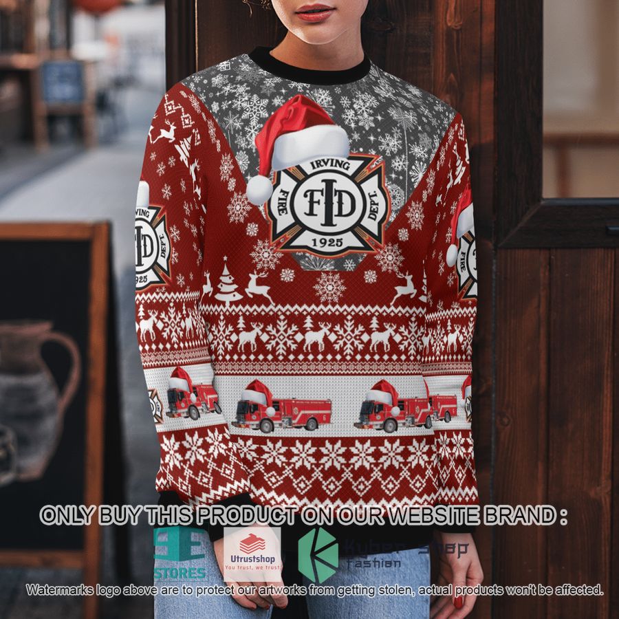 NEW Texas Irving Fire Department Christmas Sweater 5 texas irving fire department christmas sweater 5 68934