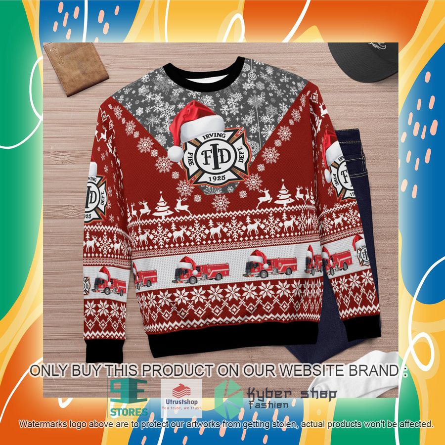 NEW Texas Irving Fire Department Christmas Sweater 7 texas irving fire department christmas sweater 7 68211