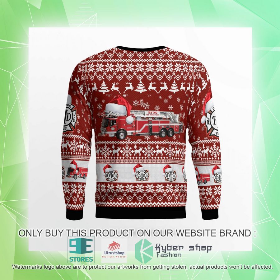 NEW Texas Irving Fire Department Christmas Sweater 9 texas irving fire department christmas sweater 9 8795