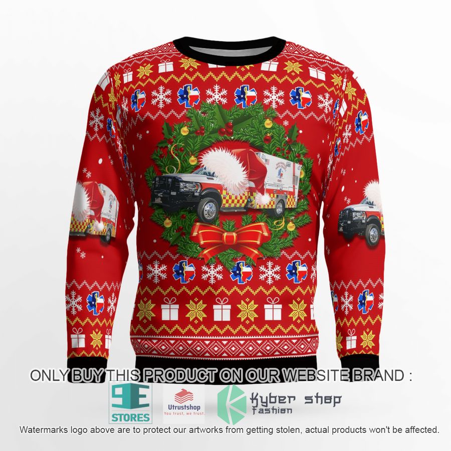 texas san marcos hays county ems christmas sweater 2 87136