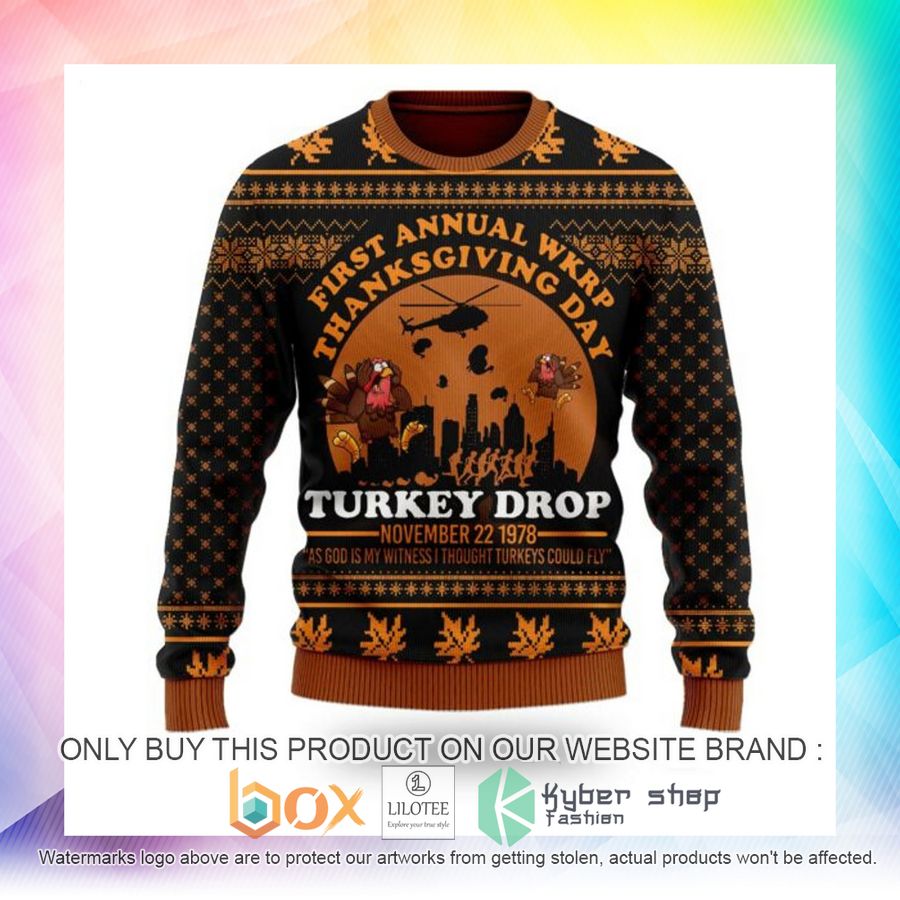 thanksgiving autumn pattern ugly sweatshirtsweater 2 86995