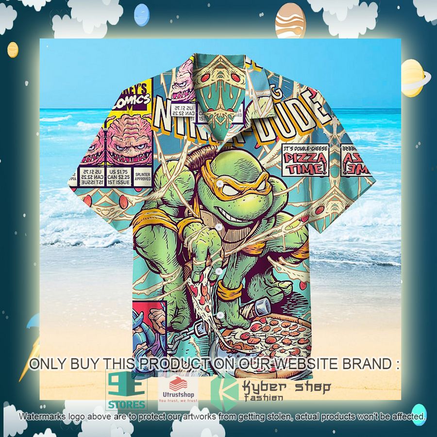 NEW The Amazing Raph's Pizza Time Teenage Mutant Ninja Turtles Hawaii Shirt 3 the amazing raphs pizza time teenage mutant ninja turtles hawaiian shirt 3 79756