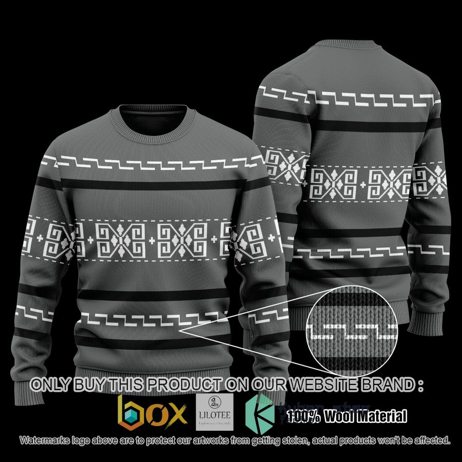 the big lebowski grey wool sweater 1 25328