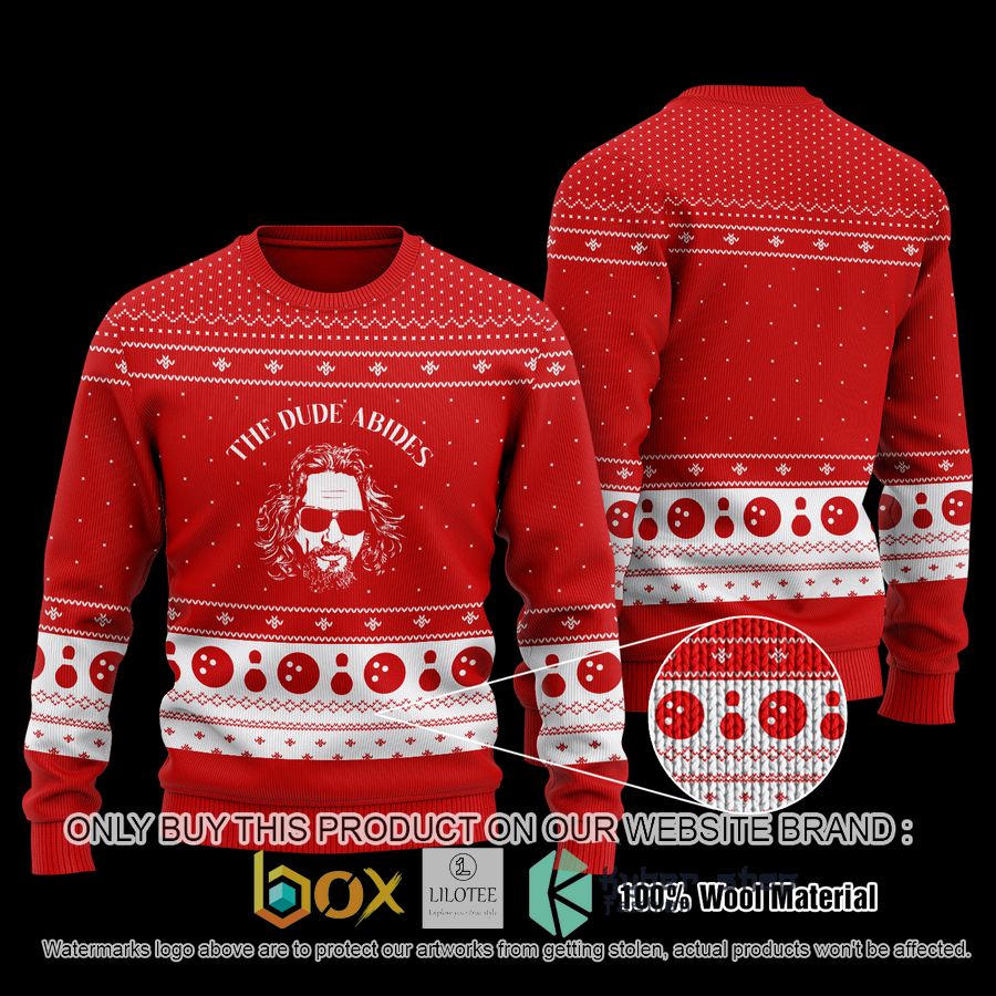 the big lebowski the dude abides wool sweater 1 50302