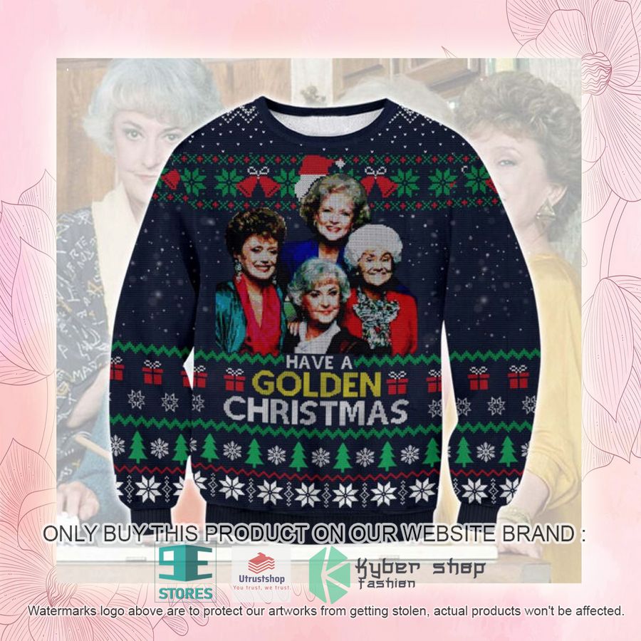 NEW The Golden Girls Have A Golden Christmas Ugly Sweater 2 the golden girls have a golden christmas ugly christmas sweater 2 54228