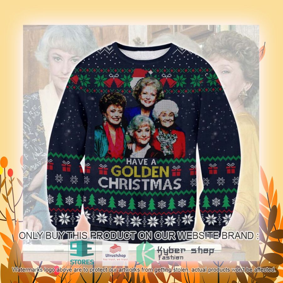 NEW The Golden Girls Have A Golden Christmas Ugly Sweater 4 the golden girls have a golden christmas ugly christmas sweater 4 37818