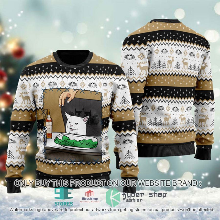 the macallan cat meme ugly christmas sweater 1 20228