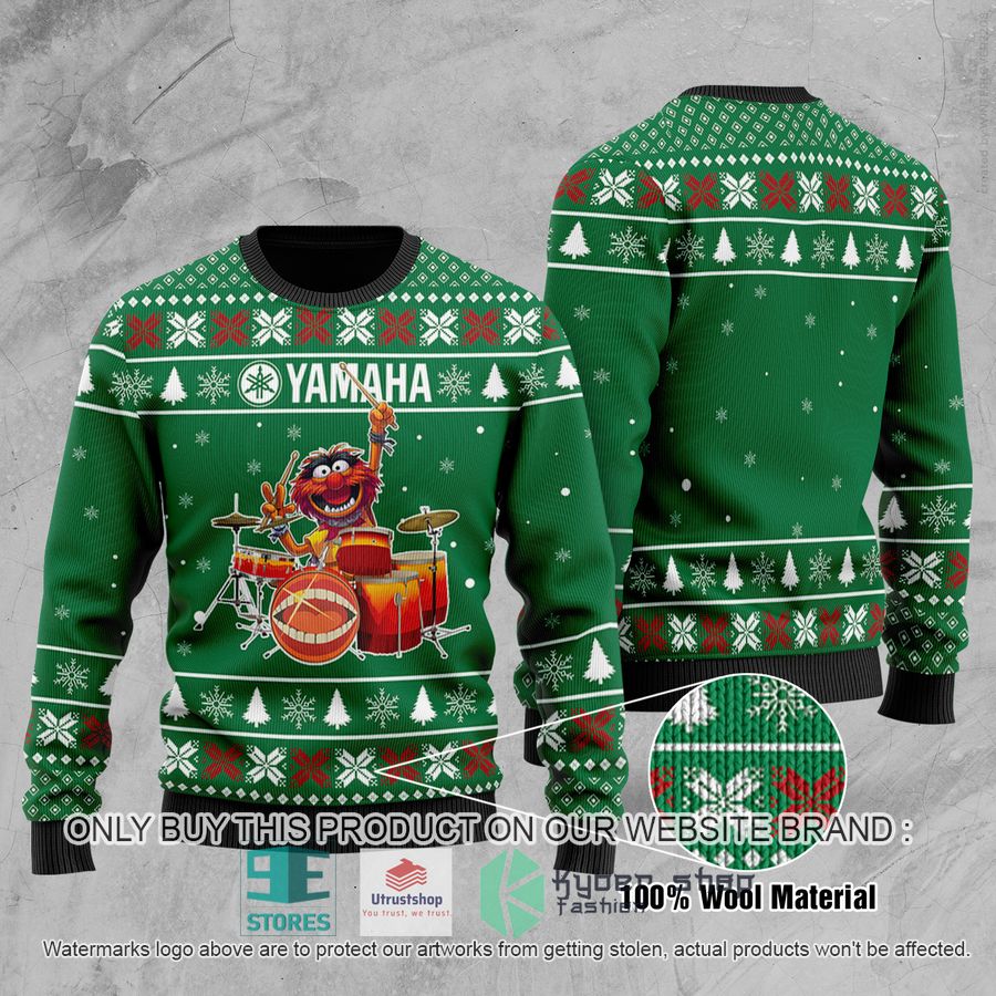 NEW The Muppet Animal Yamaha Drums Ugly Sweater 4 the muppet animal yamaha drums ugly chrisrtmas sweater 4 60041