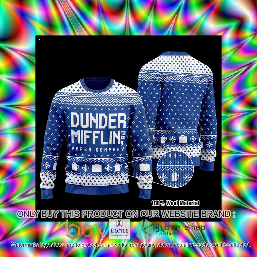 The Office Dunder Mifflin Wool Sweater 3 the office dunder mifflin wool sweater 3 41377