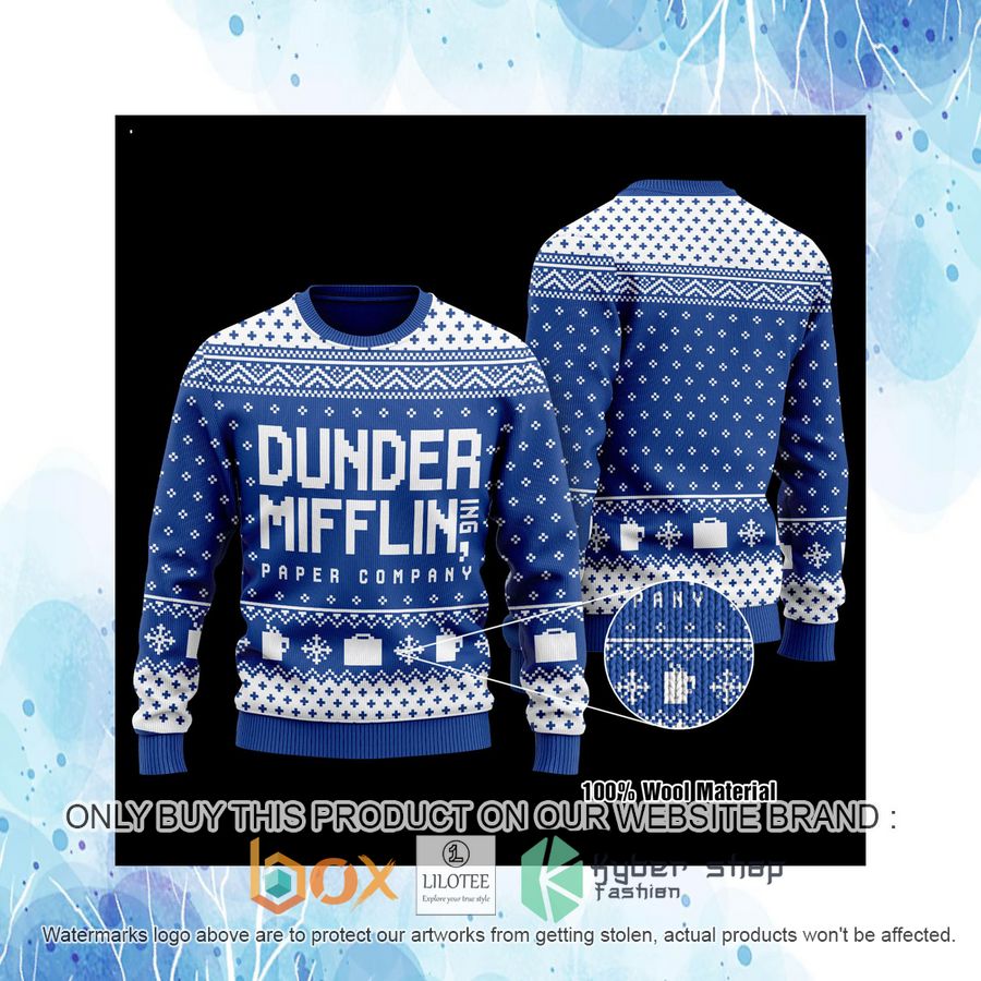 The Office Dunder Mifflin Wool Sweater 4 the office dunder mifflin wool sweater 4 52628