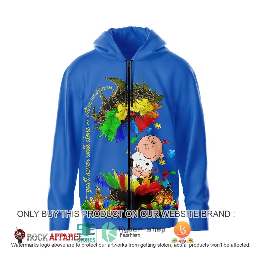 HOT The Peanuts Snoopy and Charlie Brown Autism Awareness 3D Shirt, Hoodie 2 the peanuts snoopy and charlie brown autism awareness 3d shirt hoodie 2 65407