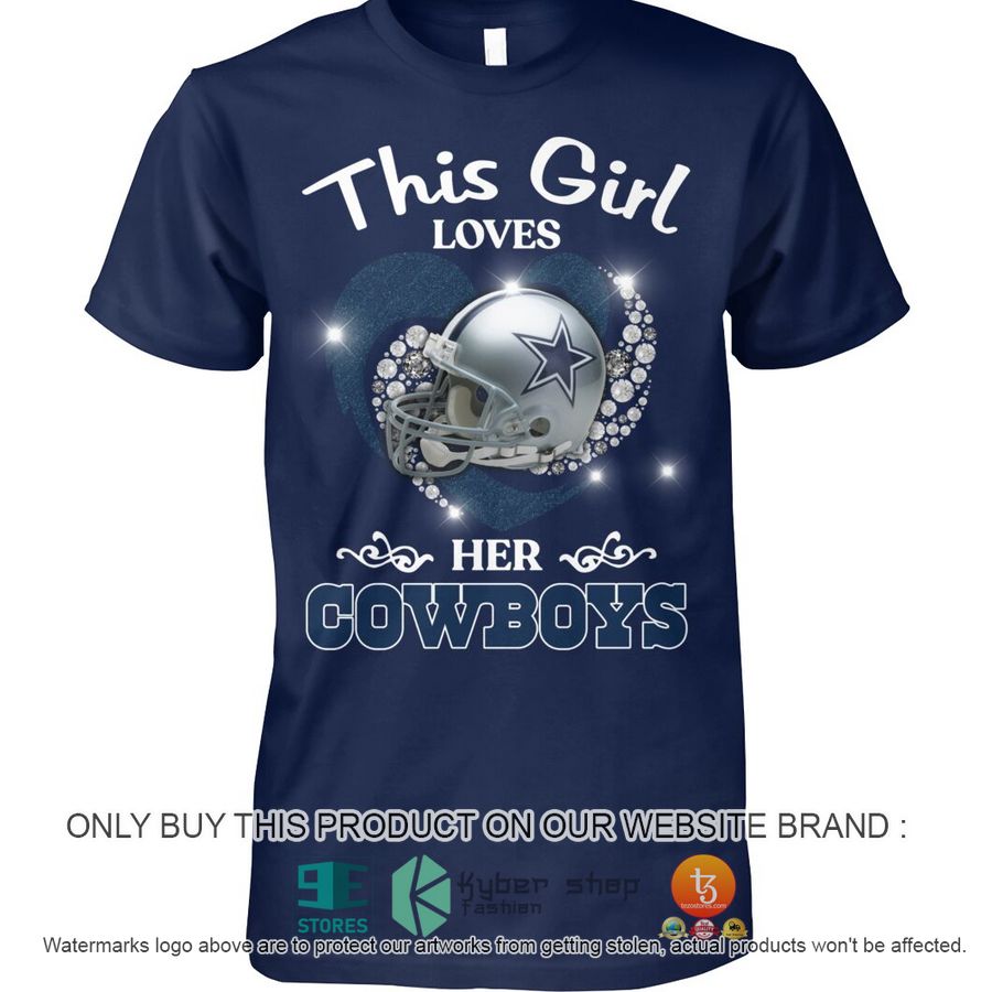 HOT This girl loves her Cowboys 2D Shirt, Hoodie 3 this girl loves her cowboys 2d shirt hoodie 3 53423