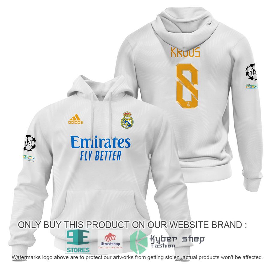 toni kroos 8 real madrid fc white shirt hoodie 1 48564