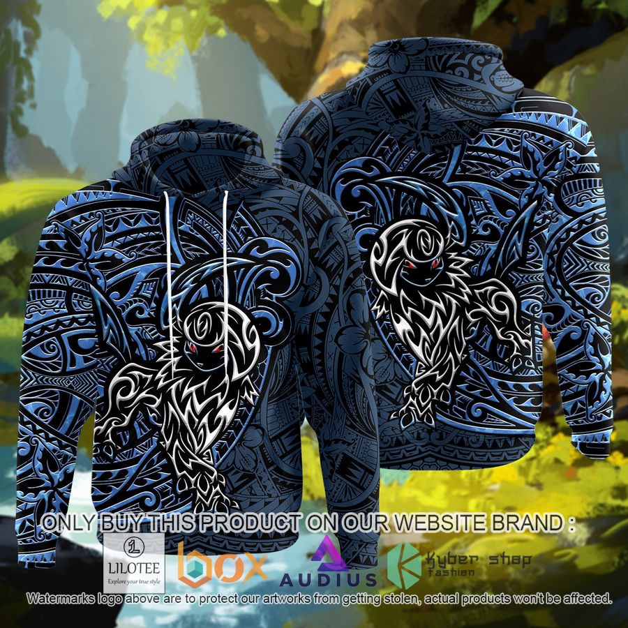 tribal absol polynesian 3d hoodie 1 14571