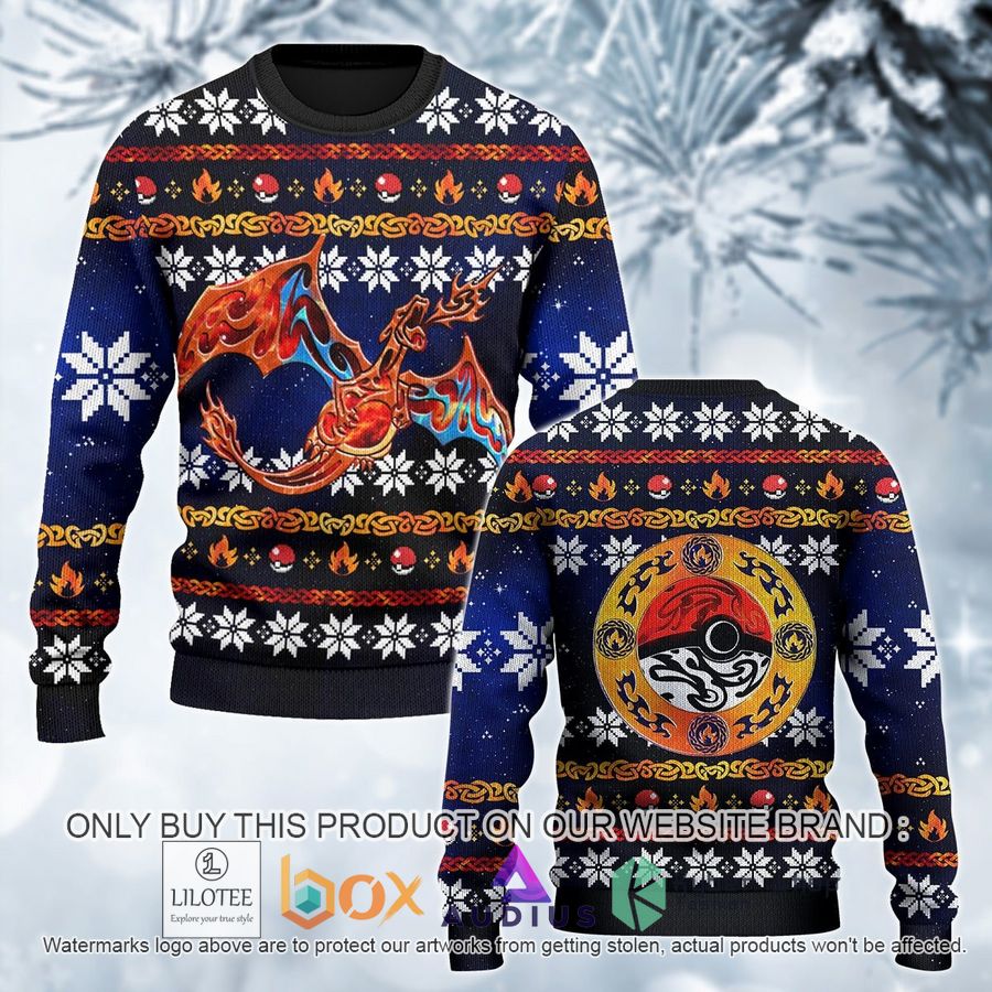 tribal charizard black pokemon shirt hoodie 1 44148