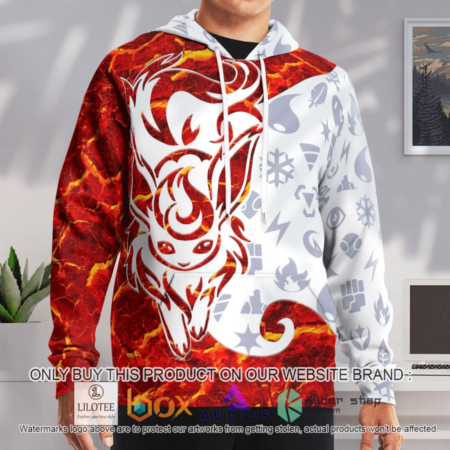 tribal eevee flareon 3d hoodie 2 50730
