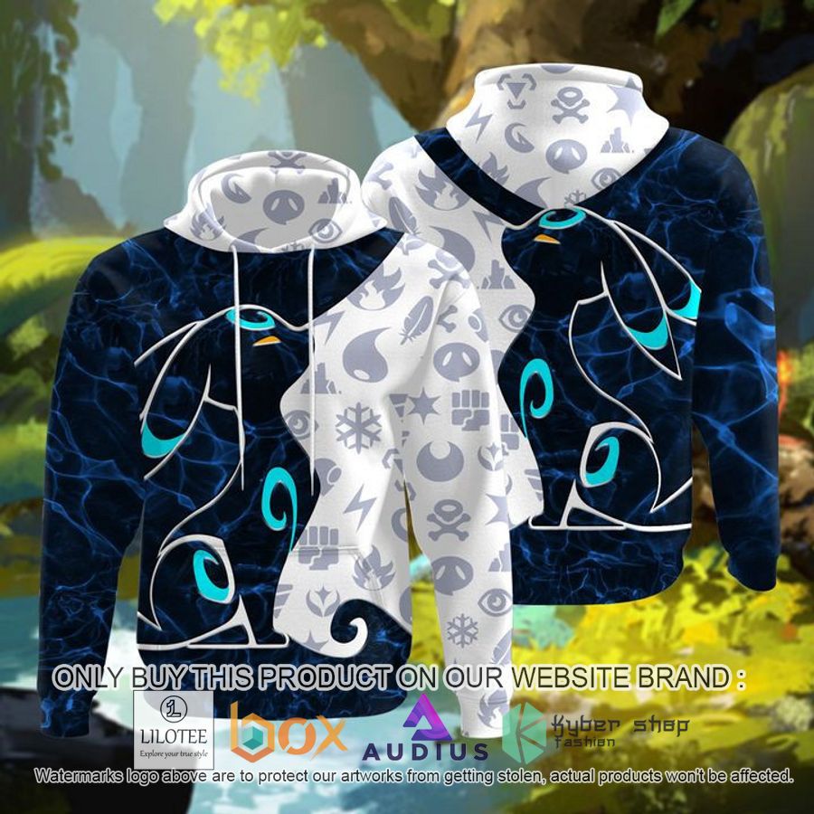 tribal eevee shiny umbreon 3d hoodie 1 71705