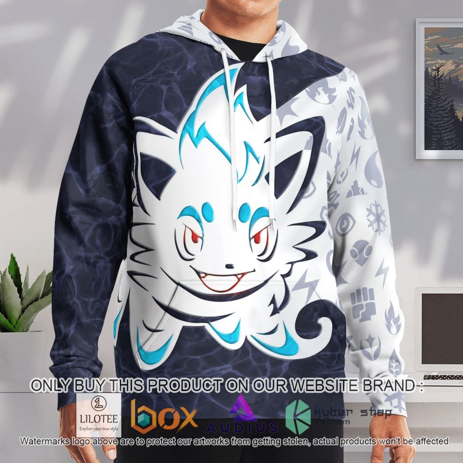 tribal shiny zorua 3d hoodie 2 90809